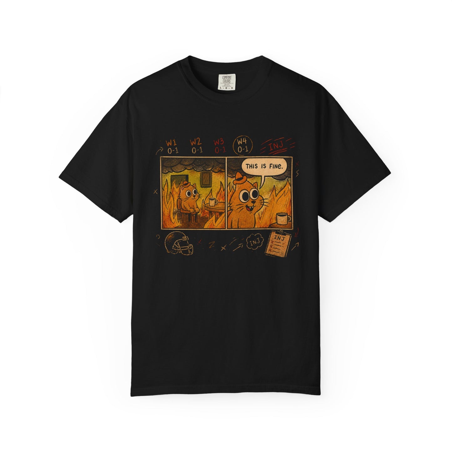 This Is Fine (0-4) Tee