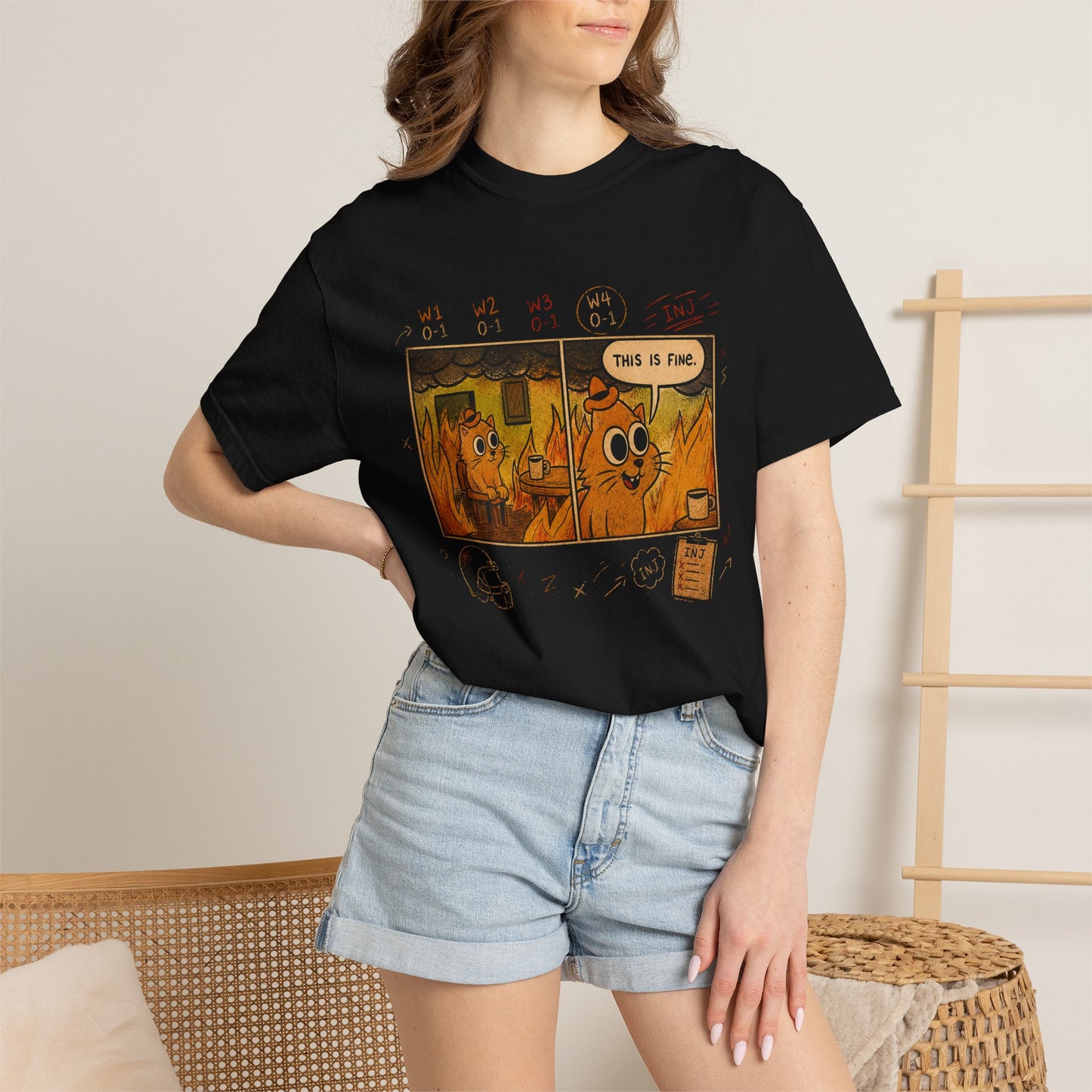 This Is Fine (0-4) Tee