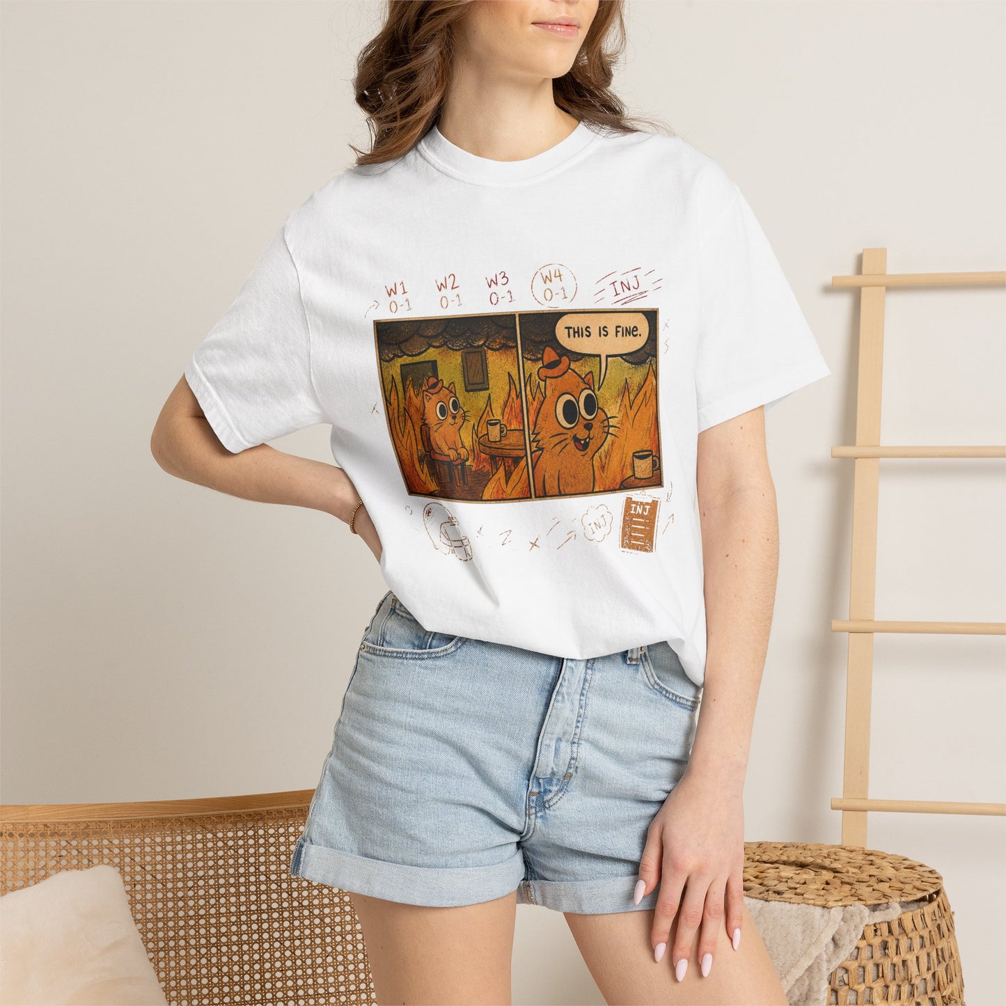 This Is Fine (0-4) Tee