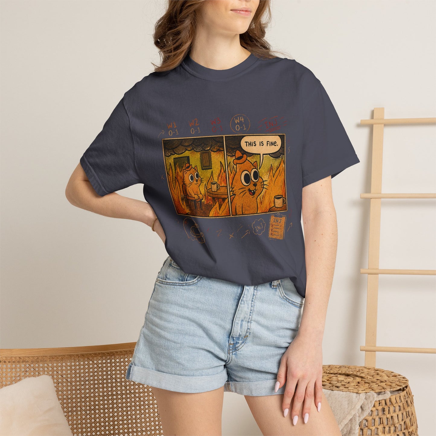 This Is Fine (0-4) Tee
